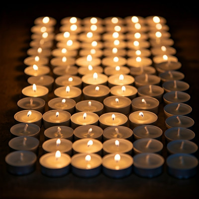 PVA Tea Light Candle Pack of 50 Hour Long Burning_tlc172 Candle(White, Pack of 50)