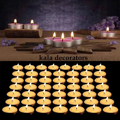 JAYSHREEIMPEX Pack of 50 Unscented Tealight Candles, Daily Use, MultiPurpose, Birthday, Festiv Candle(Multicolor, Pack of 50)