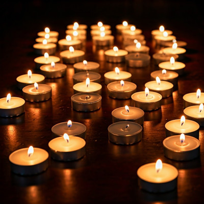 PVA Tea Light Candle Pack of 50 Hour Long Burning_tlc143 Candle(White, Pack of 50)