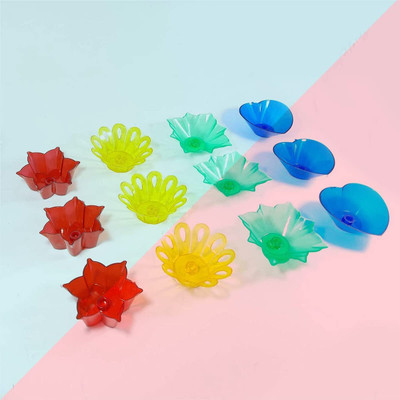BS NATURAL 3D Shadow Reflection Floating Plastic Lamp | Decorative Diwali Diya Candle_pd23 Plastic (Pack of 12) Table Diya Set(Height: 2.5 inch)