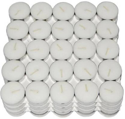 Nirviklpe Smokeless Tea Light Candle(Pack of 100 Pcs ) (Paraffin Wax )for Wedding,Festival Candle(Multicolor, Pack of 100)