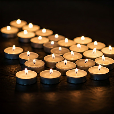 PVA Tea Light Candle Pack of 50 Hour Long Burning_tlc144 Candle(White, Pack of 50)