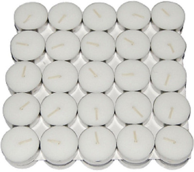 LUXORIO TEALIGHT Candle(White, Pack of 50)