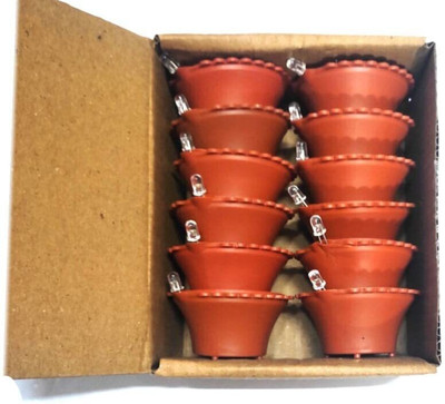 pleasing forest Led Water Sensor Diyas with Water Sensing | Led Candles Candle(Brown, Pack of 6)