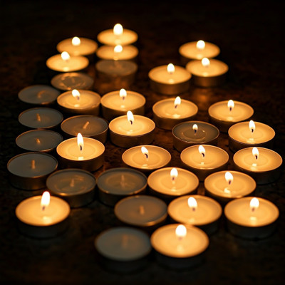 ManuHut Tea Light Candle Pack of 50 Hour Long Burning_tlc053 Candle(White, Pack of 50)