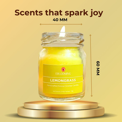 EBLOOMING Scented Candles for Gifting & Home | 70 GMS Each, Up to 24 Hours Burn Time Candle(Multicolor, Pack of 8)