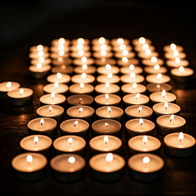 ManuHut Tea Light Candle Pack of 50 Hour Long Burning_tlc089 Candle(White, Pack of 50)