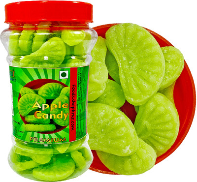 foods.shopkruz Apple Flavour Sugar candy green apple Candy(300 g)