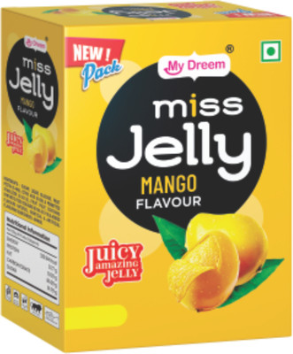 MY DREEM Miss Jelly Mango Smooth & Jiggly Candy Treat 85 Pieces per Box Fun Snacks Mango Jelly Candy(306 g)