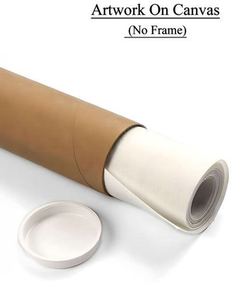 zocket 12X 5 CANVAS ROLL Cotton Medium Grain Canvas Roll (Set of 1)(White)
