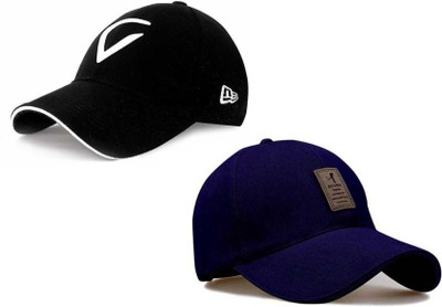 Amience Solid Sports/Regular Cap Cap(Pack of 2)