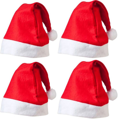 BHAVIKADECOR Solid Santa Cap Cap