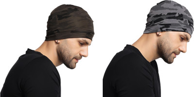 PAROPKAR Printed Skull Cap Cap(Pack of 2)