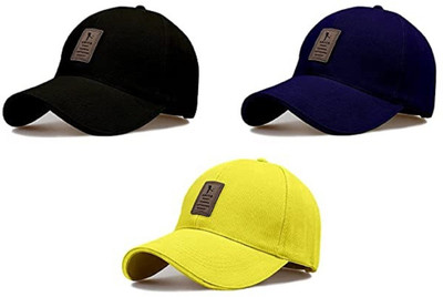 Dcmr Solid Sports/Regular Cap Cap(Pack of 3)