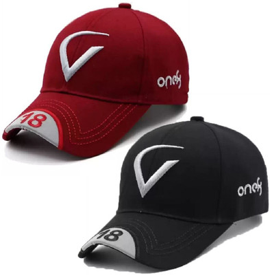 Amience Solid Sports/Regular Cap Cap(Pack of 2)