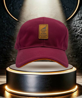ALAMOS Printed, Self Design, Solid Sports/Regular Cap Cap