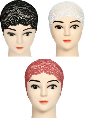 DCENT KRAFT Self Design Skull Cap Cap(Pack of 3)