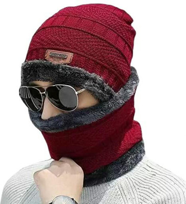 Winntressy Solid Beanie Cap(Pack of 2)