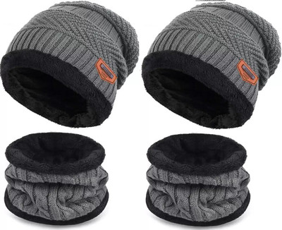 SMART SEWINGERS Woven Beanie Cap(Pack of 2)
