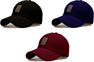 Evanden Embellished Sports/Regular Cap Cap(Pack of 3)