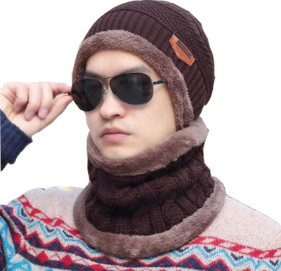 Phirsein Self Design Beanie Cap
