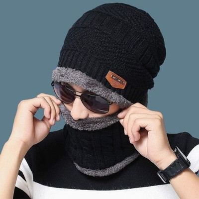LOOM LEGACY Woven Beanie Cap(Pack of 2)