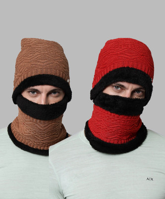 Winntressy Woven Beanie Cap(Pack of 2)