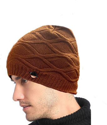 COOL INDIANS Self Design, Solid Beanie Cap