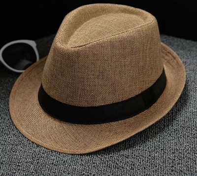 INFISPACE Fedora Hat(Beige, Pack of 1)