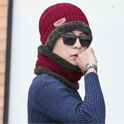 Winntressy Solid Beanie Cap(Pack of 2)