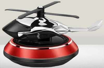 HALLOWS Helicopter Air Freshener 10 Car Aroma Solar Power Car Dashboard Helicopter Air Freshener With Perfume Air Purifier(Pack of 1)