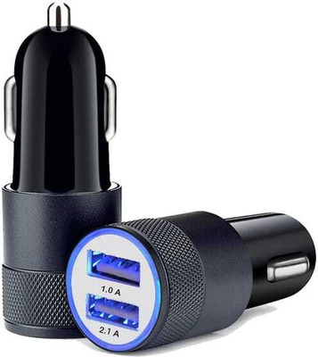WRENS 2.4 Amp Qualcomm Certified Turbo Car Charger(Black)