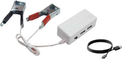 WRENS 18 W Qualcomm 3.0 3.6 A Dual Port Mobile Charger with Detachable Cable(White, Cable Included)