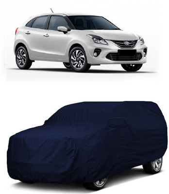 ANTOFY Car Cover For Toyota Glanza G Hybrid (With Mirror Pockets)(Blue)