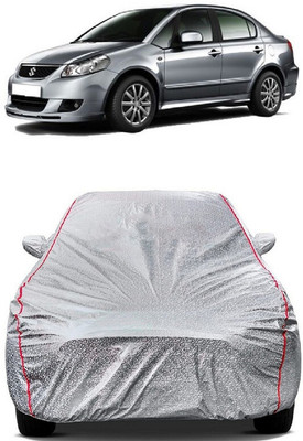SUGASHRI Car Cover For Maruti Suzuki SX4 (With Mirror Pockets)(Silver)