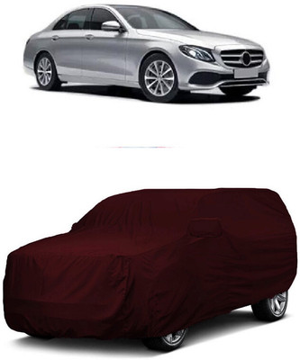 ANTOFY Car Cover For Mercedes Benz E220 (With Mirror Pockets)(Maroon)