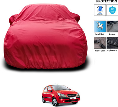 PAGORA Car Cover For Hyundai Getz Prime (With Mirror Pockets)(Maroon)