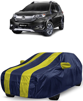 ANTOFY Car Cover For Honda BRV i-DTEC V MT Diesel (With Mirror Pockets)(Yellow, Blue)