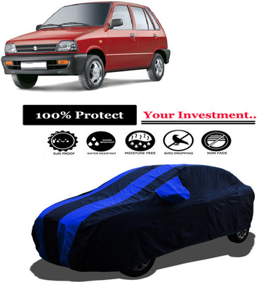 Amexride Car Cover For Maruti 800 AC LPG (With Mirror Pockets)(Multicolor)