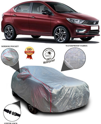 PAGORA Car Cover For Tata Tigor (With Mirror Pockets)(Silver)