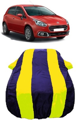 Wegather Car Cover For Fiat Abarth Punto EVO 1.3 Active (With Mirror Pockets)(Yellow)