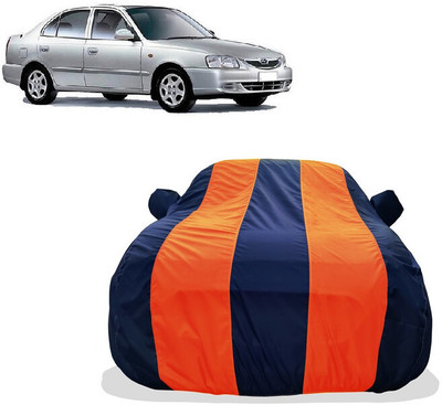 Tricway Car Cover For Hyundai Accent 1.5i (With Mirror Pockets)(Orange)