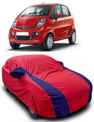 ANTOFY Car Cover For Tata Nano XT (With Mirror Pockets)(Red, Blue)