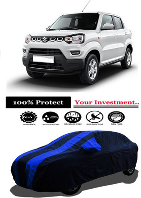 Amexride Car Cover For Maruti Suzuki S-Presso Std (With Mirror Pockets)(Multicolor)