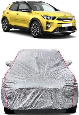 SUGASHRI Car Cover For Kia Stonic (With Mirror Pockets)(Silver)