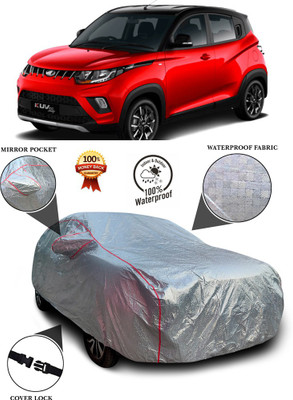 PAGORA Car Cover For Mahindra KUV100 (With Mirror Pockets)(Silver)