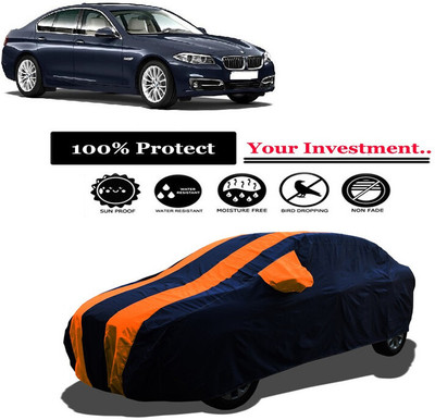 Amexride Car Cover For BMW 5 Series 520D Modern (With Mirror Pockets)(Orange)
