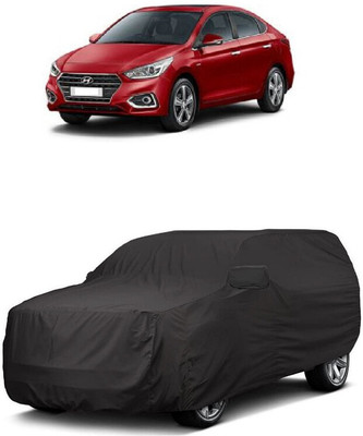 ANTOFY Car Cover For Hyundai Verna CRDi 1.6 AT SX Plus Diesel (With Mirror Pockets)(Grey)