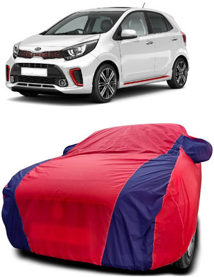 SUGASHRI Car Cover For Kia Picanto (With Mirror Pockets)(Red, Blue)
