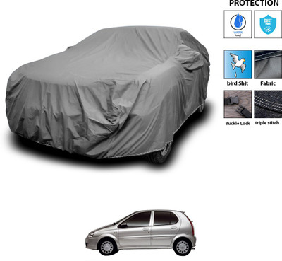 PAGORA Car Cover For Tata Indica V2 (With Mirror Pockets)(Grey)